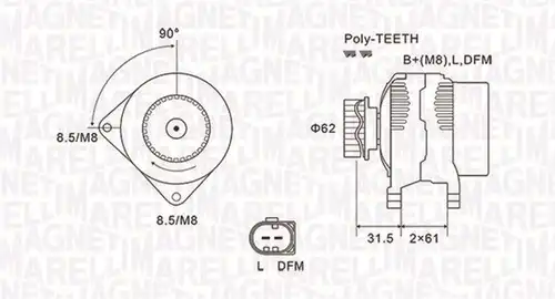генератор MAGNETI MARELLI 063731820010