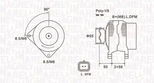 генератор MAGNETI MARELLI 063731823010