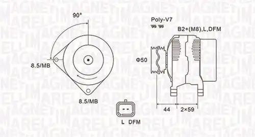 генератор MAGNETI MARELLI 063731827010