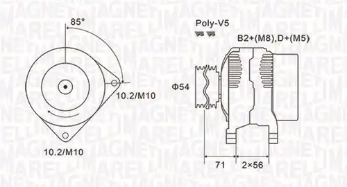 генератор MAGNETI MARELLI 063731833010