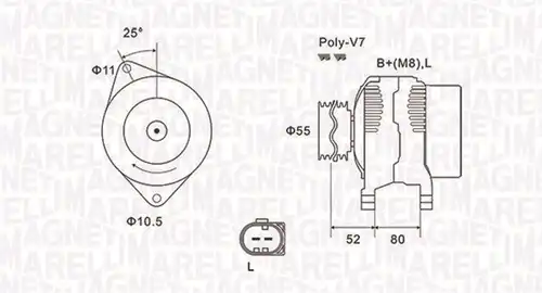генератор MAGNETI MARELLI 063731837010