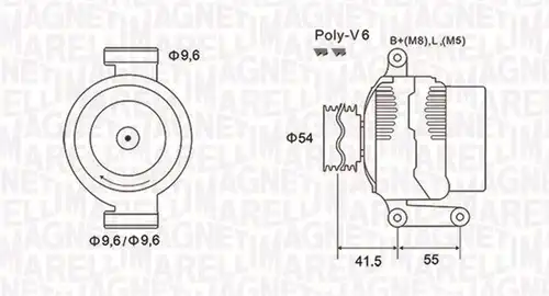 генератор MAGNETI MARELLI 063731856010