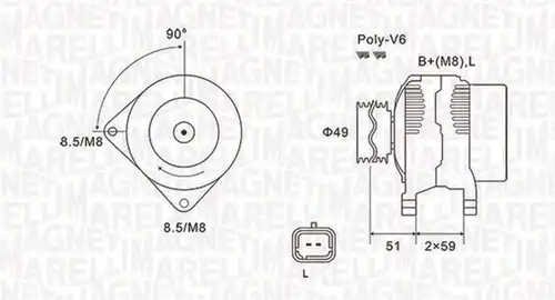 генератор MAGNETI MARELLI 063731881010