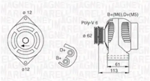 генератор MAGNETI MARELLI 063731885010