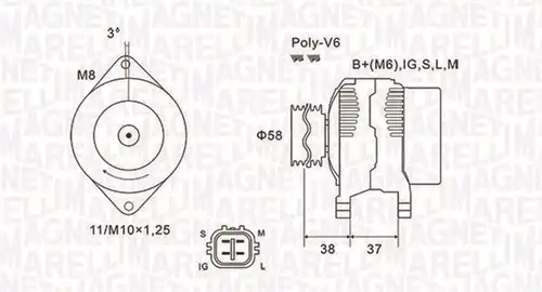генератор MAGNETI MARELLI 063731889010