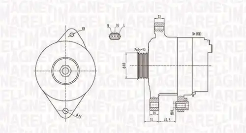 генератор MAGNETI MARELLI 063731892010