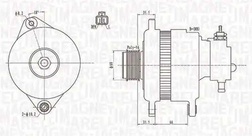 генератор MAGNETI MARELLI 063731899010