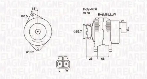 генератор MAGNETI MARELLI 063731901010