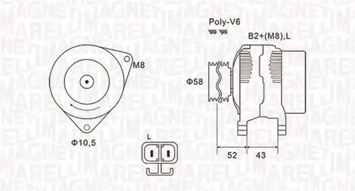 генератор MAGNETI MARELLI 063731903010