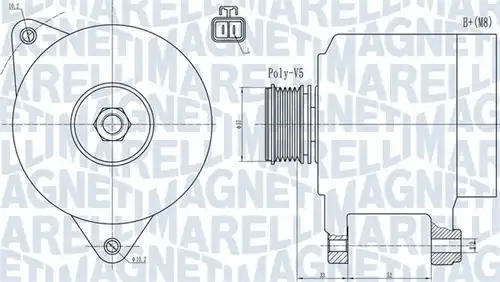 генератор MAGNETI MARELLI 063731906010
