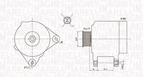 генератор MAGNETI MARELLI 063731907010