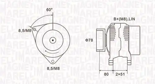 генератор MAGNETI MARELLI 063731919010