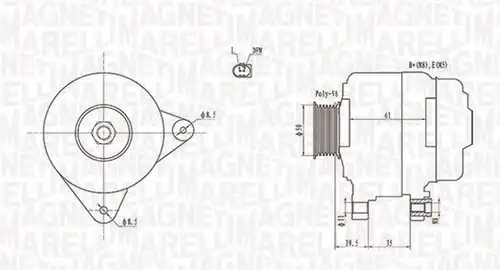 генератор MAGNETI MARELLI 063731921010