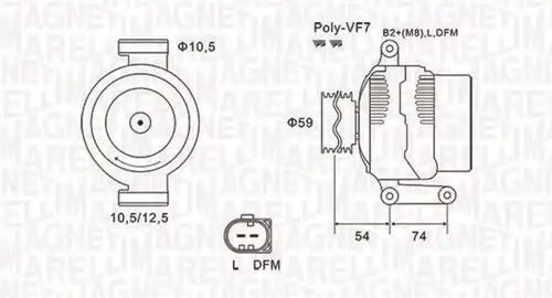 генератор MAGNETI MARELLI 063731922010