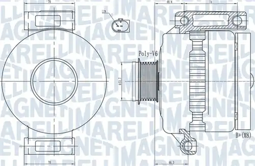 генератор MAGNETI MARELLI 063731923010