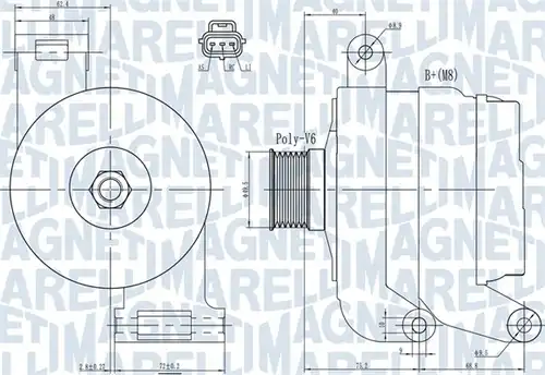 генератор MAGNETI MARELLI 063731931010