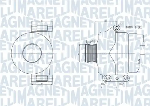 генератор MAGNETI MARELLI 063731934010