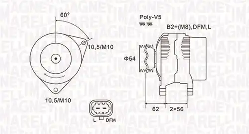 генератор MAGNETI MARELLI 063731940010