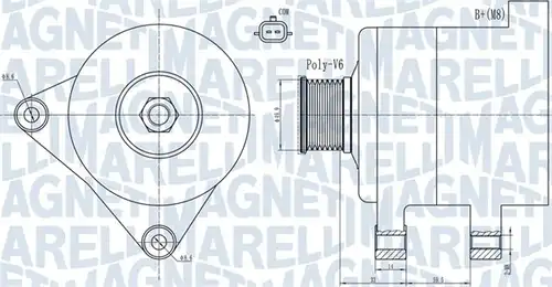 генератор MAGNETI MARELLI 063731945010