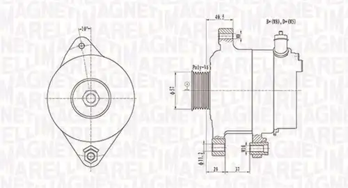 генератор MAGNETI MARELLI 063731949010