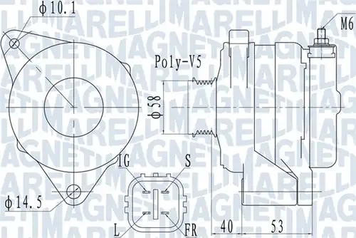 генератор MAGNETI MARELLI 063731950010