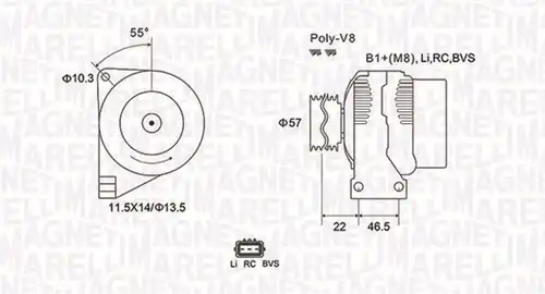 генератор MAGNETI MARELLI 063731958010