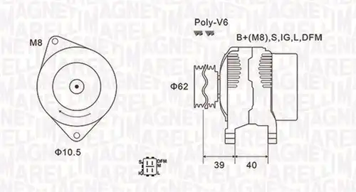генератор MAGNETI MARELLI 063731964010