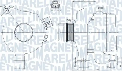 генератор MAGNETI MARELLI 063731966010