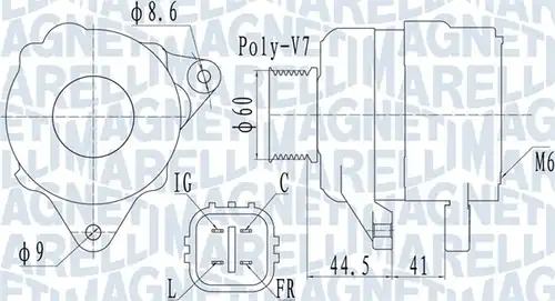 генератор MAGNETI MARELLI 063731981010