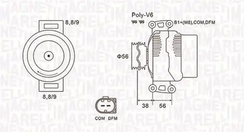 генератор MAGNETI MARELLI 063731996010