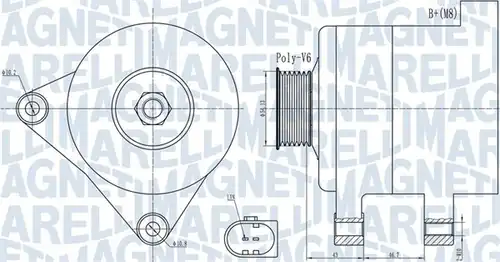 генератор MAGNETI MARELLI 063732000010
