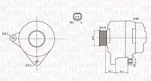 генератор MAGNETI MARELLI 063732008010