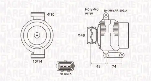 генератор MAGNETI MARELLI 063732034010