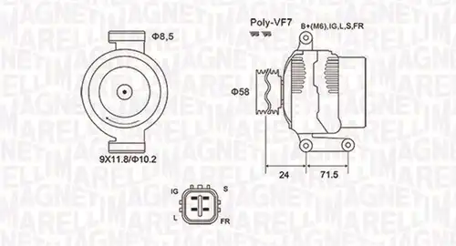 генератор MAGNETI MARELLI 063732036010