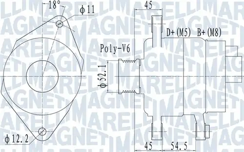 генератор MAGNETI MARELLI 063732048010