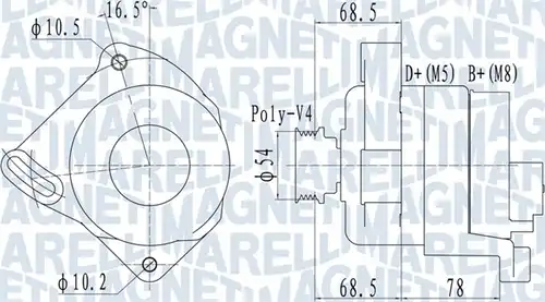 генератор MAGNETI MARELLI 063732094010