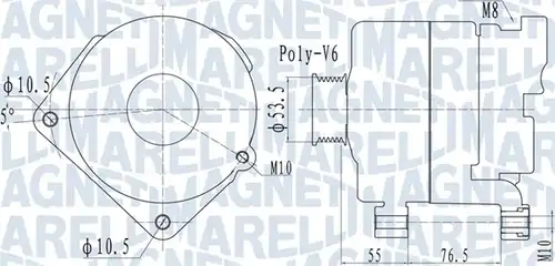 генератор MAGNETI MARELLI 063732095010