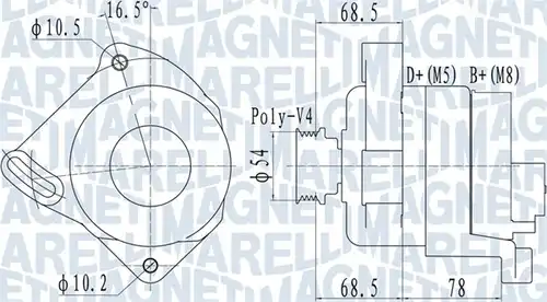генератор MAGNETI MARELLI 063732096010