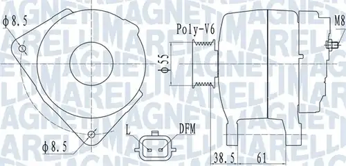 генератор MAGNETI MARELLI 063732098010