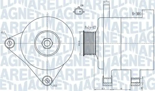 генератор MAGNETI MARELLI 063732101010