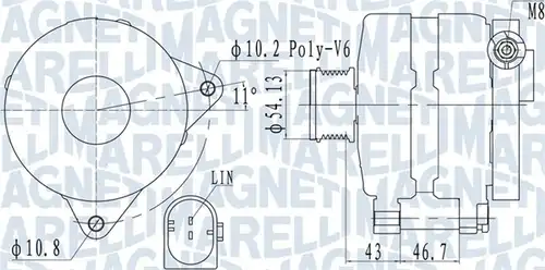 генератор MAGNETI MARELLI 063732113010