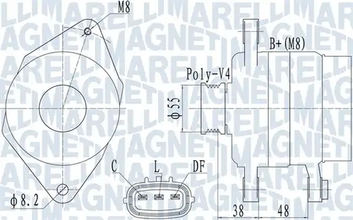 генератор MAGNETI MARELLI 063732124010