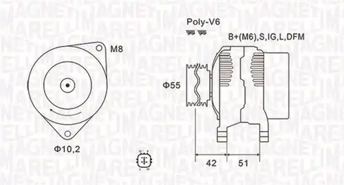 генератор MAGNETI MARELLI 063732126010