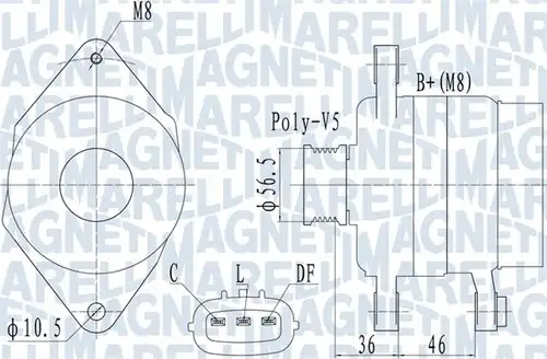 генератор MAGNETI MARELLI 063732127010