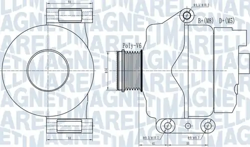 генератор MAGNETI MARELLI 063732132010