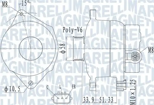 генератор MAGNETI MARELLI 063732138010
