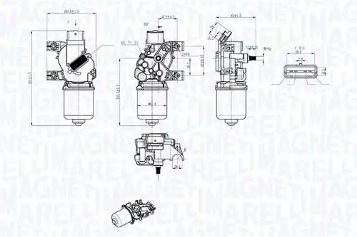 двигател на чистачките MAGNETI MARELLI 064043803010