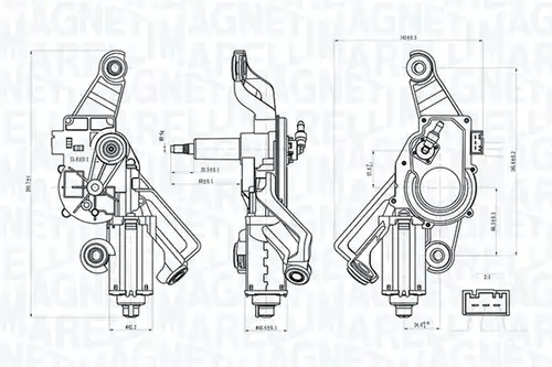 двигател на чистачките MAGNETI MARELLI 064072100010