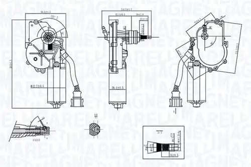 двигател на чистачките MAGNETI MARELLI 064072200010