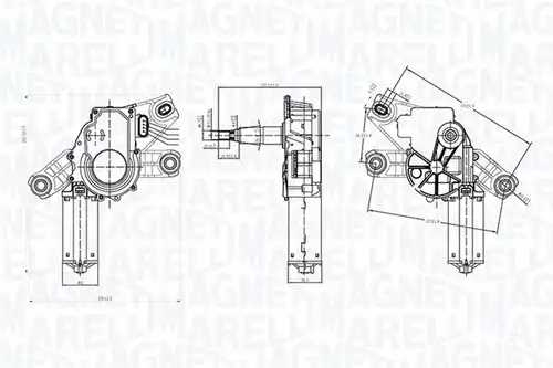 двигател на чистачките MAGNETI MARELLI 064072400010